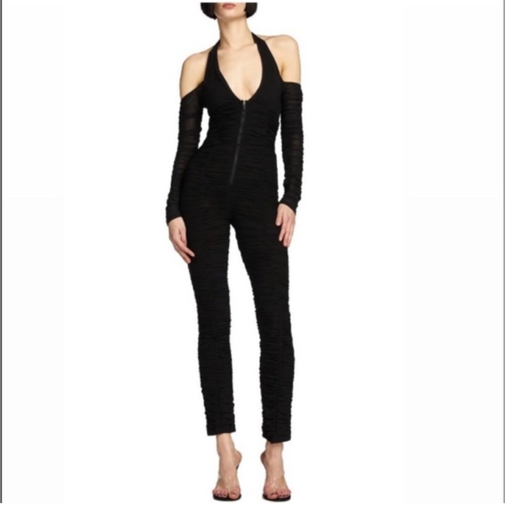 I.AM.GIA Diego Catsuit Halter Jumpsuit size XL Black